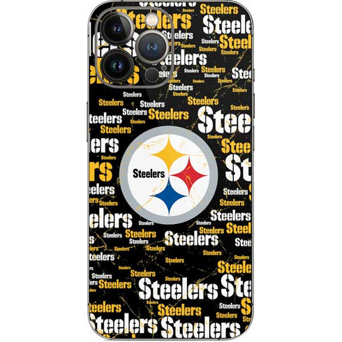 NFL Pittsburgh Steelers Black Blast iPhone 15 Pro Max Skin