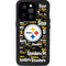 NFL Pittsburgh Steelers Black Blast iPhone 15 Pro Waterproof Case