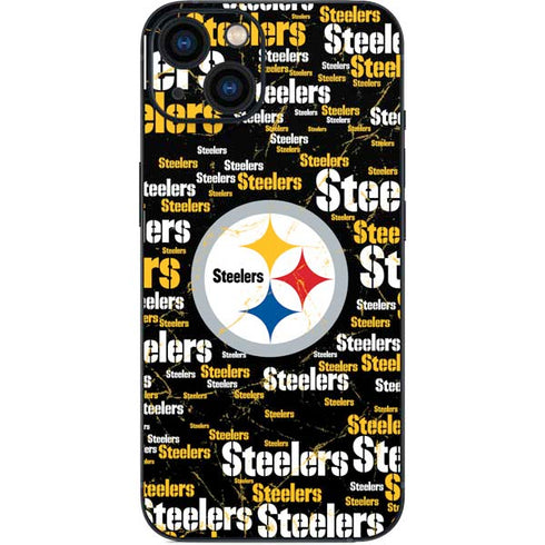NFL Pittsburgh Steelers Black Blast iPhone 15 Skin