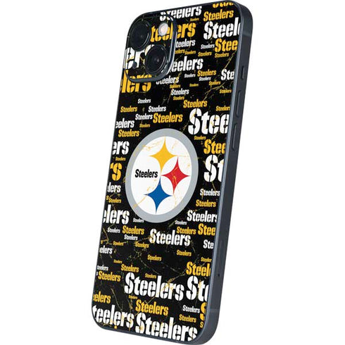 NFL Pittsburgh Steelers Black Blast iPhone 15 Skin