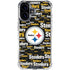 NFL Pittsburgh Steelers Black Blast iPhone 16 Clear Case