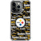 NFL Pittsburgh Steelers Black Blast iPhone 16 Pro Clear Case