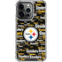 NFL Pittsburgh Steelers Black Blast iPhone 16 Pro Clear Case