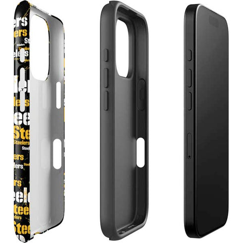 NFL Pittsburgh Steelers Black Blast iPhone 16 Pro Impact Case