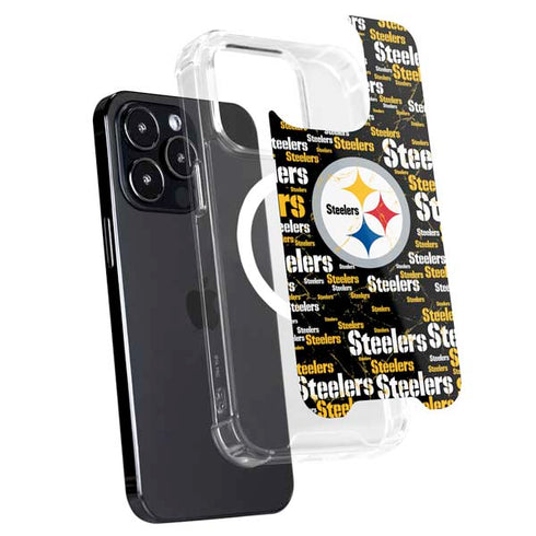NFL Pittsburgh Steelers Black Blast iPhone 16 Pro MagSafe Case