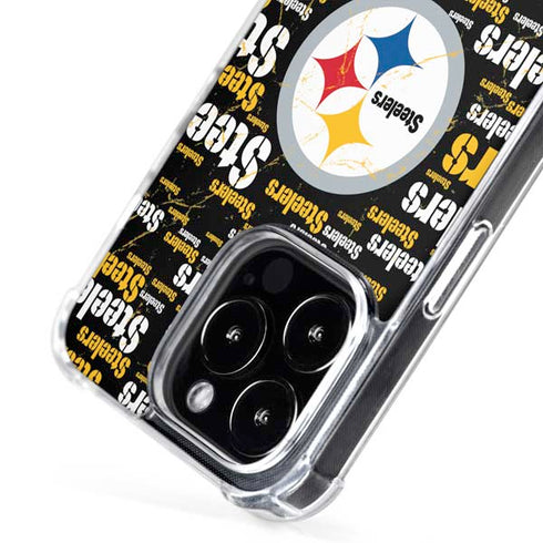 NFL Pittsburgh Steelers Black Blast iPhone 16 Pro MagSafe Case