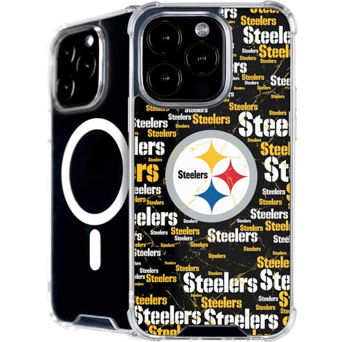 NFL Pittsburgh Steelers Black Blast iPhone 16 Pro Max MagSafe Case