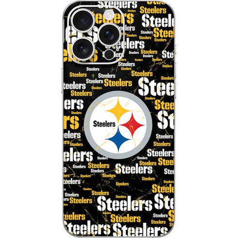 NFL Pittsburgh Steelers Black Blast iPhone 16 Pro Max Skin