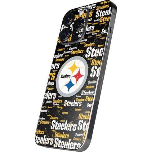 NFL Pittsburgh Steelers Black Blast iPhone 16 Pro Max Skin