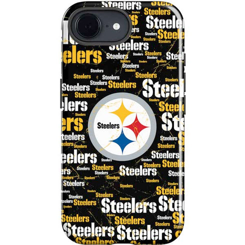 NFL Pittsburgh Steelers Black Blast iPhone 16e Impact Case