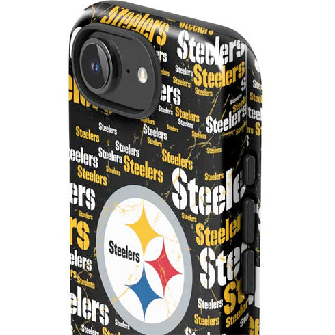 NFL Pittsburgh Steelers Black Blast iPhone 16e Impact Case