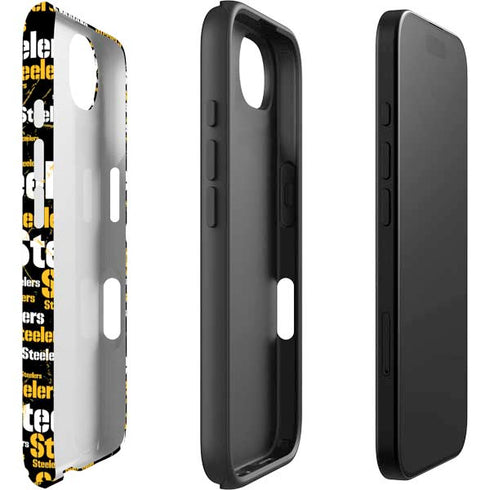 NFL Pittsburgh Steelers Black Blast iPhone 16e Impact Case