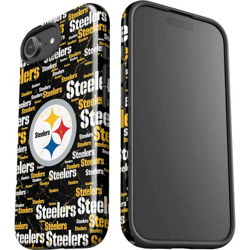 NFL Pittsburgh Steelers Black Blast iPhone 16e Impact Case