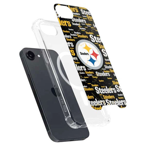 NFL Pittsburgh Steelers Black Blast iPhone 16e MagSafe Case