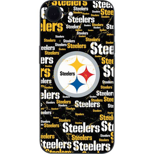 NFL Pittsburgh Steelers Black Blast iPhone 16e Skin