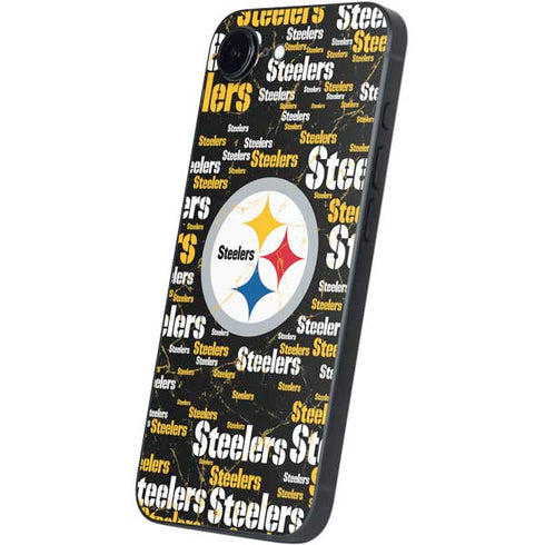 NFL Pittsburgh Steelers Black Blast iPhone 16e Skin