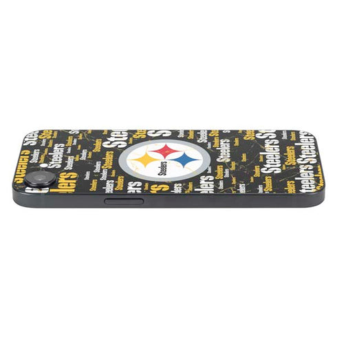 NFL Pittsburgh Steelers Black Blast iPhone 16e Skin