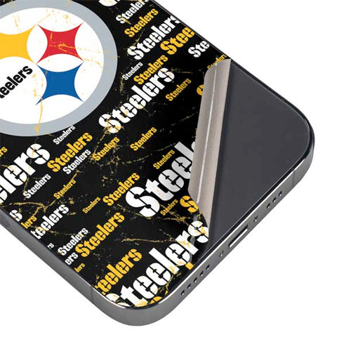 NFL Pittsburgh Steelers Black Blast iPhone 16e Skin