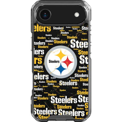 NFL Pittsburgh Steelers Black Blast iPhone 17 Air Clear Case