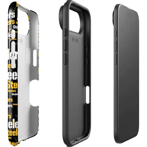 NFL Pittsburgh Steelers Black Blast iPhone 17 Air Impact Case