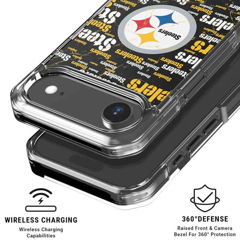 NFL Pittsburgh Steelers Black Blast iPhone 17 Air MagSafe Case