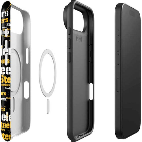 NFL Pittsburgh Steelers Black Blast iPhone 17 Air Magsafe Impact Case