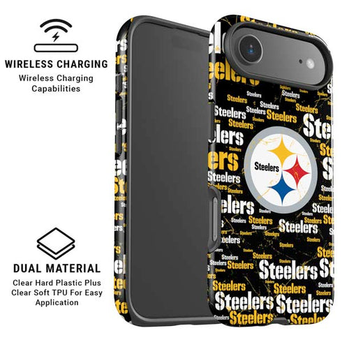 NFL Pittsburgh Steelers Black Blast iPhone 17 Air Magsafe Impact Case