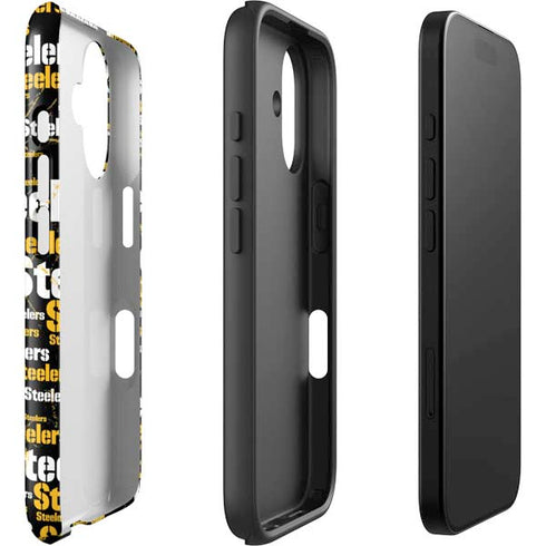 NFL Pittsburgh Steelers Black Blast iPhone 17 Impact Case