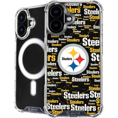 NFL Pittsburgh Steelers Black Blast iPhone 17 MagSafe Case