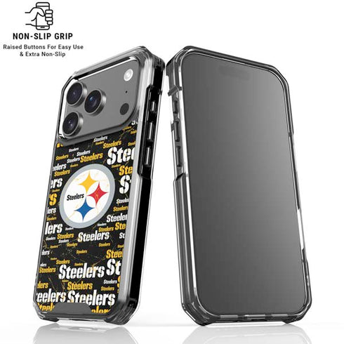 NFL Pittsburgh Steelers Black Blast iPhone 17 Pro MagSafe Case