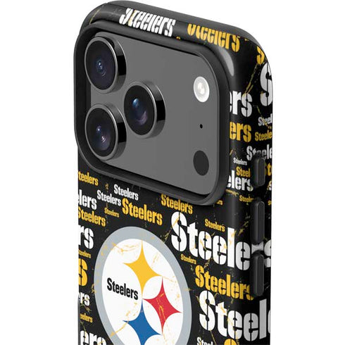 NFL Pittsburgh Steelers Black Blast iPhone 17 Pro Max Impact Case