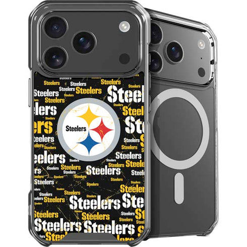 NFL Pittsburgh Steelers Black Blast iPhone 17 Pro Max MagSafe Case