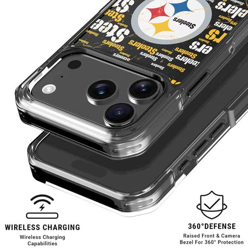 NFL Pittsburgh Steelers Black Blast iPhone 17 Pro Max MagSafe Case