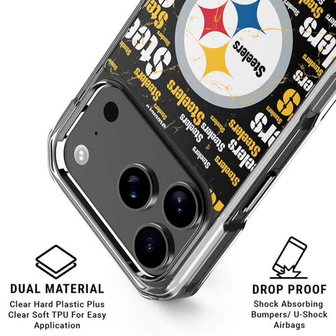 NFL Pittsburgh Steelers Black Blast iPhone 17 Pro Max MagSafe Case