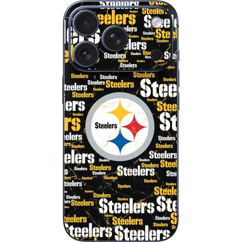 NFL Pittsburgh Steelers Black Blast iPhone 17 Pro Max Skin