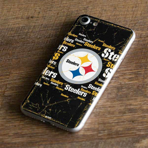 NFL Pittsburgh Steelers Black Blast iPhone 8 Skin
