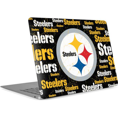 NFL Pittsburgh Steelers Black Blast Apple MacBook Air Skin