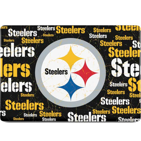 NFL Pittsburgh Steelers Black Blast MacBook Skins