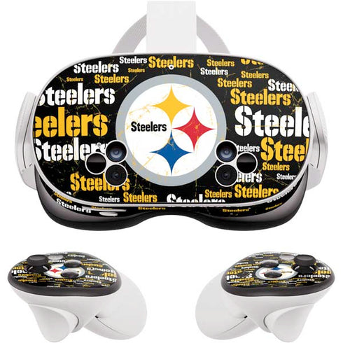 NFL Pittsburgh Steelers Black Blast Meta Quest 3S Skin