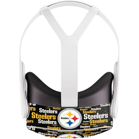 NFL Pittsburgh Steelers Black Blast Meta Quest 3S Skin