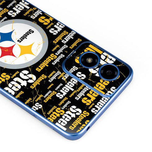 NFL Pittsburgh Steelers Black Blast Moto G Play 4G (2024) Skin