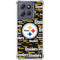 NFL Pittsburgh Steelers Black Blast Moto G Play 5G (2025) Clear Case