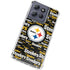 NFL Pittsburgh Steelers Black Blast Moto G Play 5G (2025) Clear Case