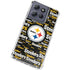 NFL Pittsburgh Steelers Black Blast Moto G Stylus 5G (2025) Clear Case