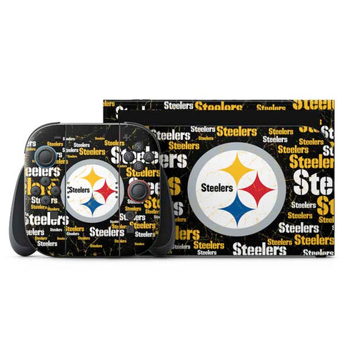 NFL Pittsburgh Steelers Black Blast Nintendo Skins