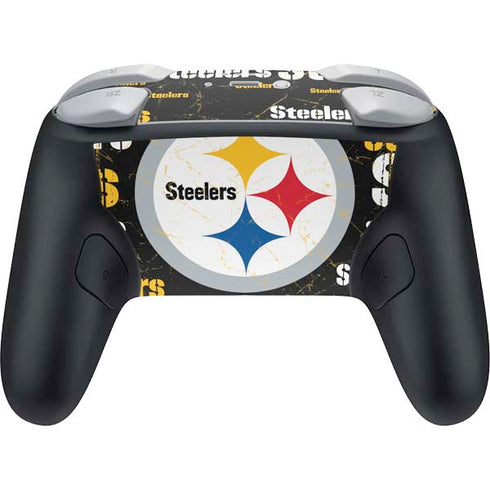 NFL Pittsburgh Steelers Black Blast Nintendo Switch 2 (2025) Pro Controller Skin