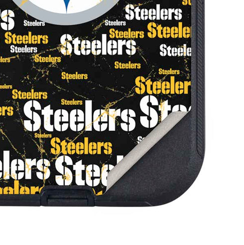 NFL Pittsburgh Steelers Black Blast Otterbox Defender iPhone Skin