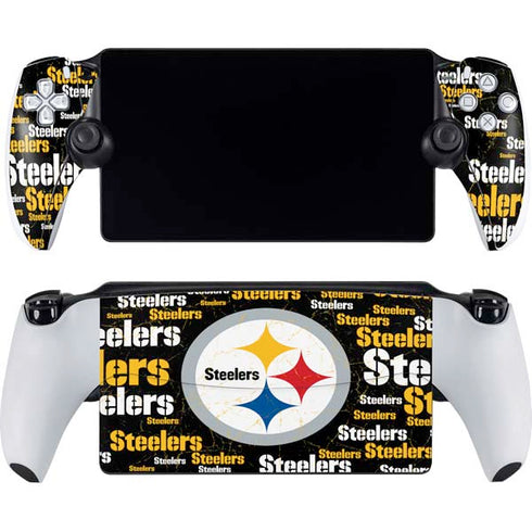 NFL Pittsburgh Steelers Black Blast PlayStation Portal Remote Player Skin