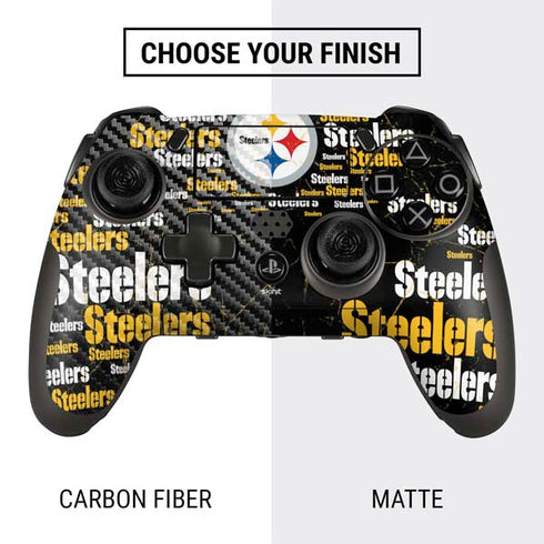 NFL Pittsburgh Steelers Black Blast PlayStation Scuf Vantage 2 Controller Skin