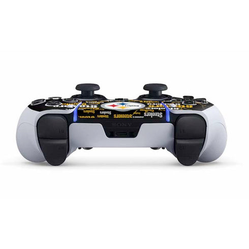 NFL Pittsburgh Steelers Black Blast PS5 DualSense Edge Pro Controller Skin